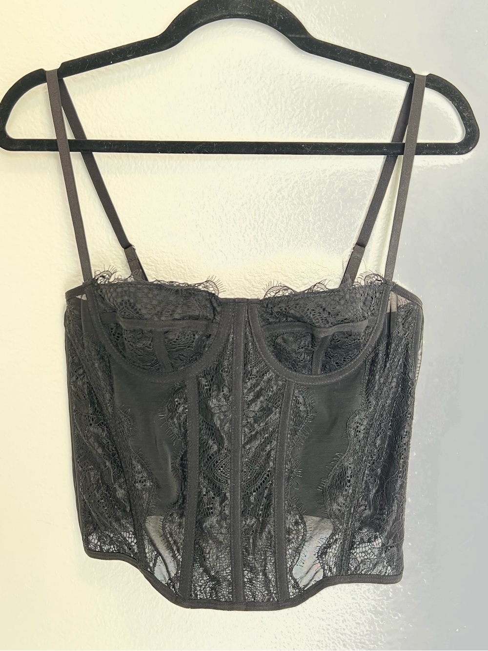 Black Lace Ostrich Feather Bolero Topper Top Gothic Victorian Halloween Costume - Picture 10 of 12